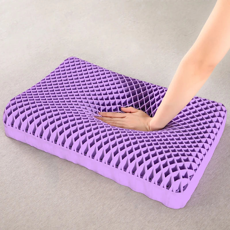 Almohada de Gel Panal – Ergonómica y Transpirable
