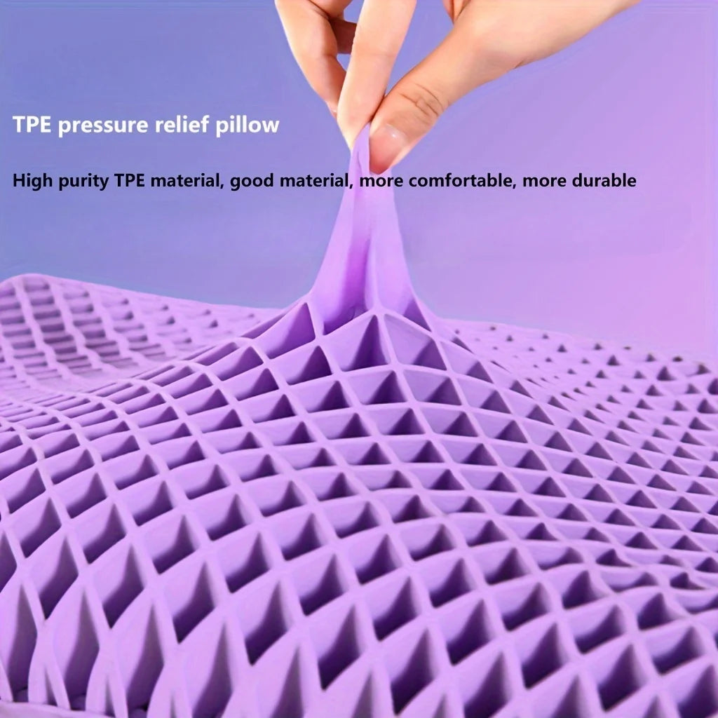 Almohada de Gel Panal – Ergonómica y Transpirable